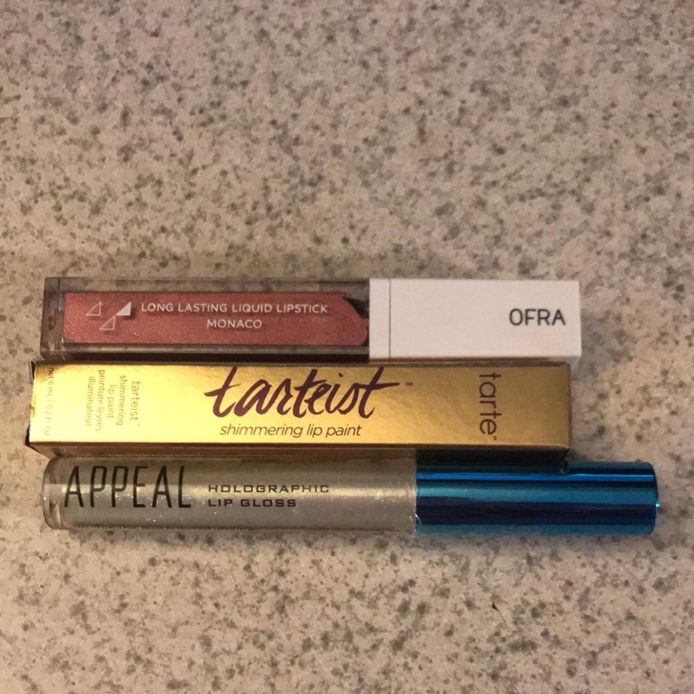 Lot of 3 NEW Lip TARTE, APPEAL AND OFRA